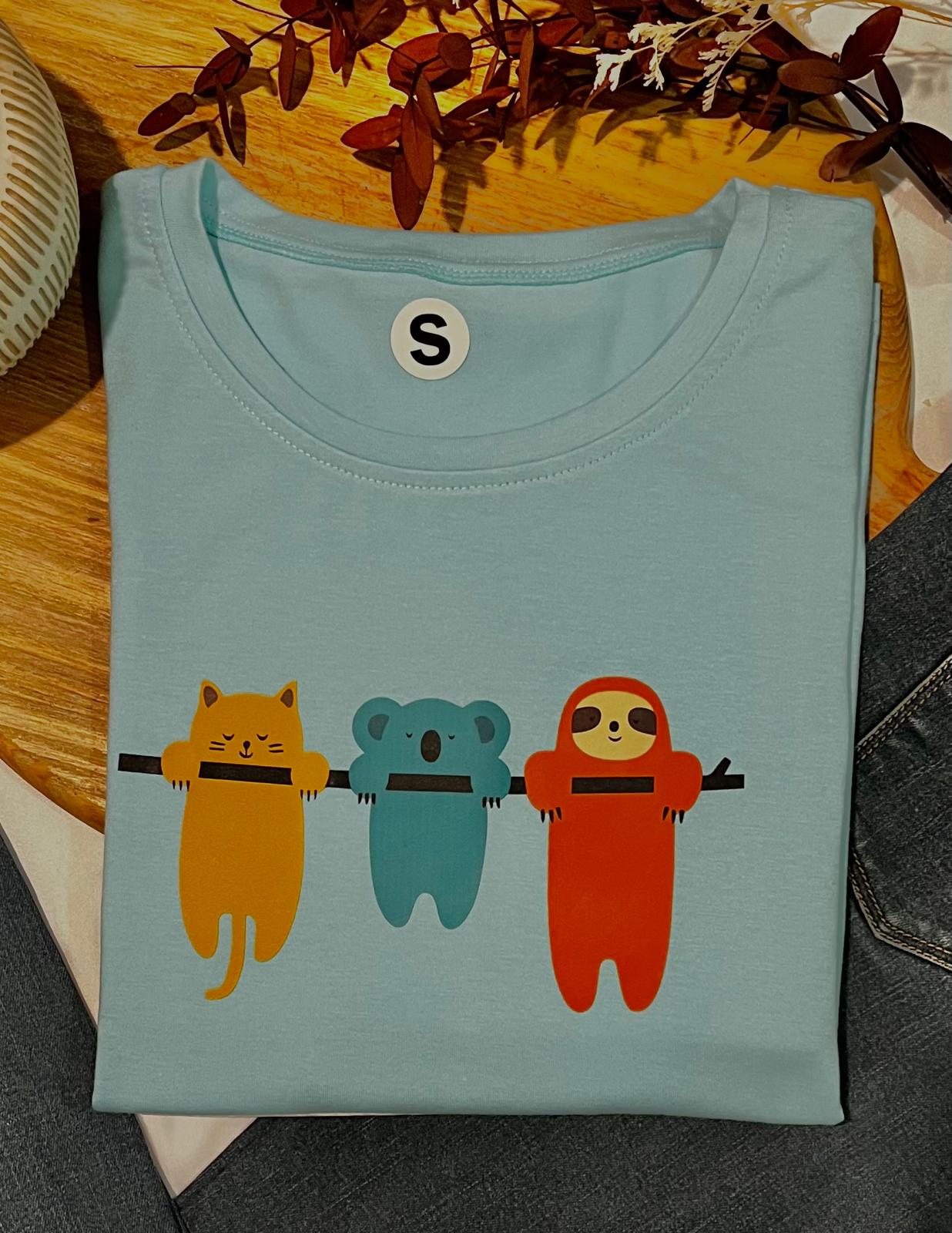 Woman t-shirt made of cotton large - Blossom