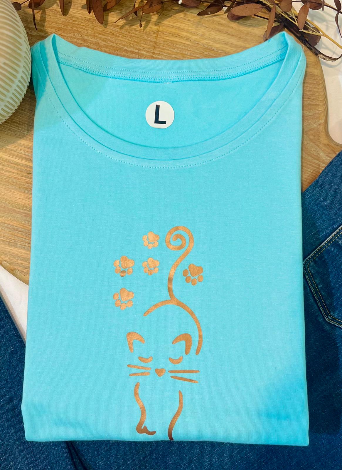 Woman t-shirt made of cotton large - Blossom