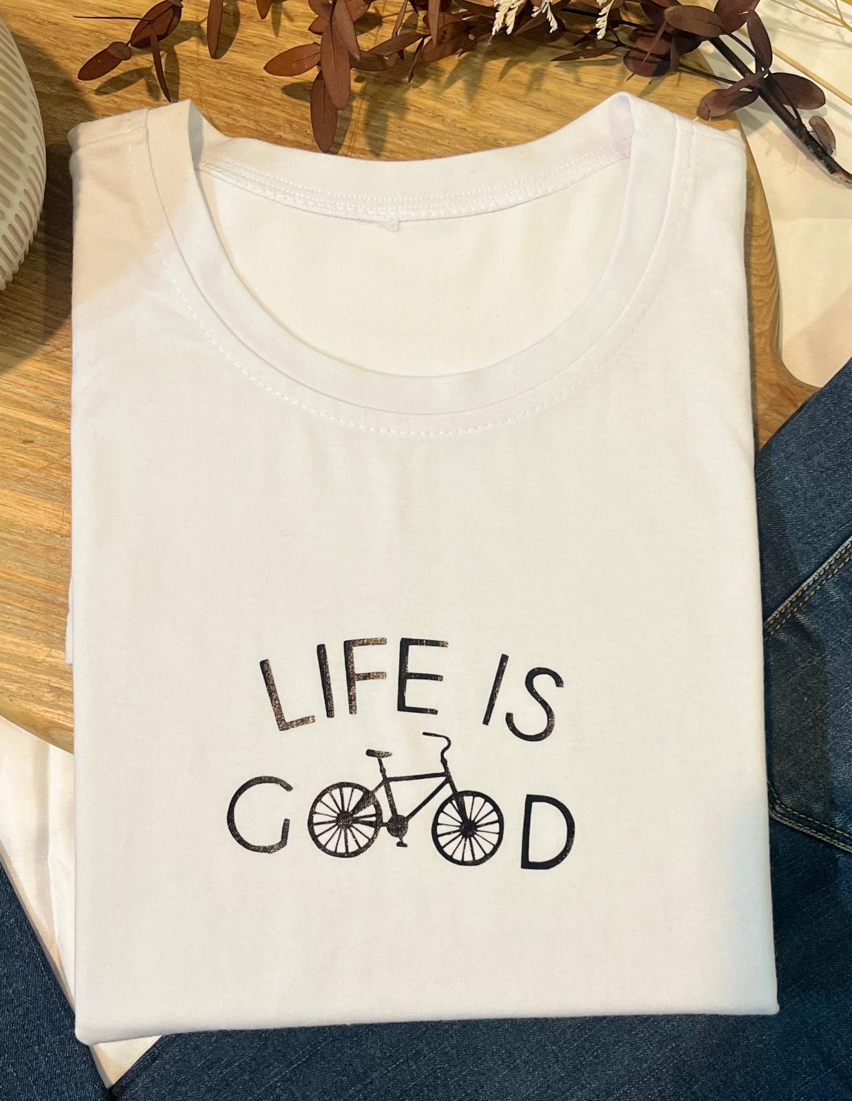 Woman t-shirt made of cotton large - Blossom