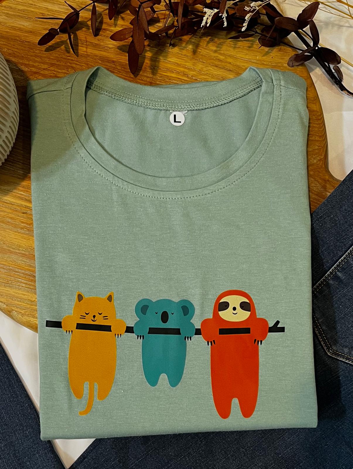 Woman t-shirt made of cotton large - Blossom