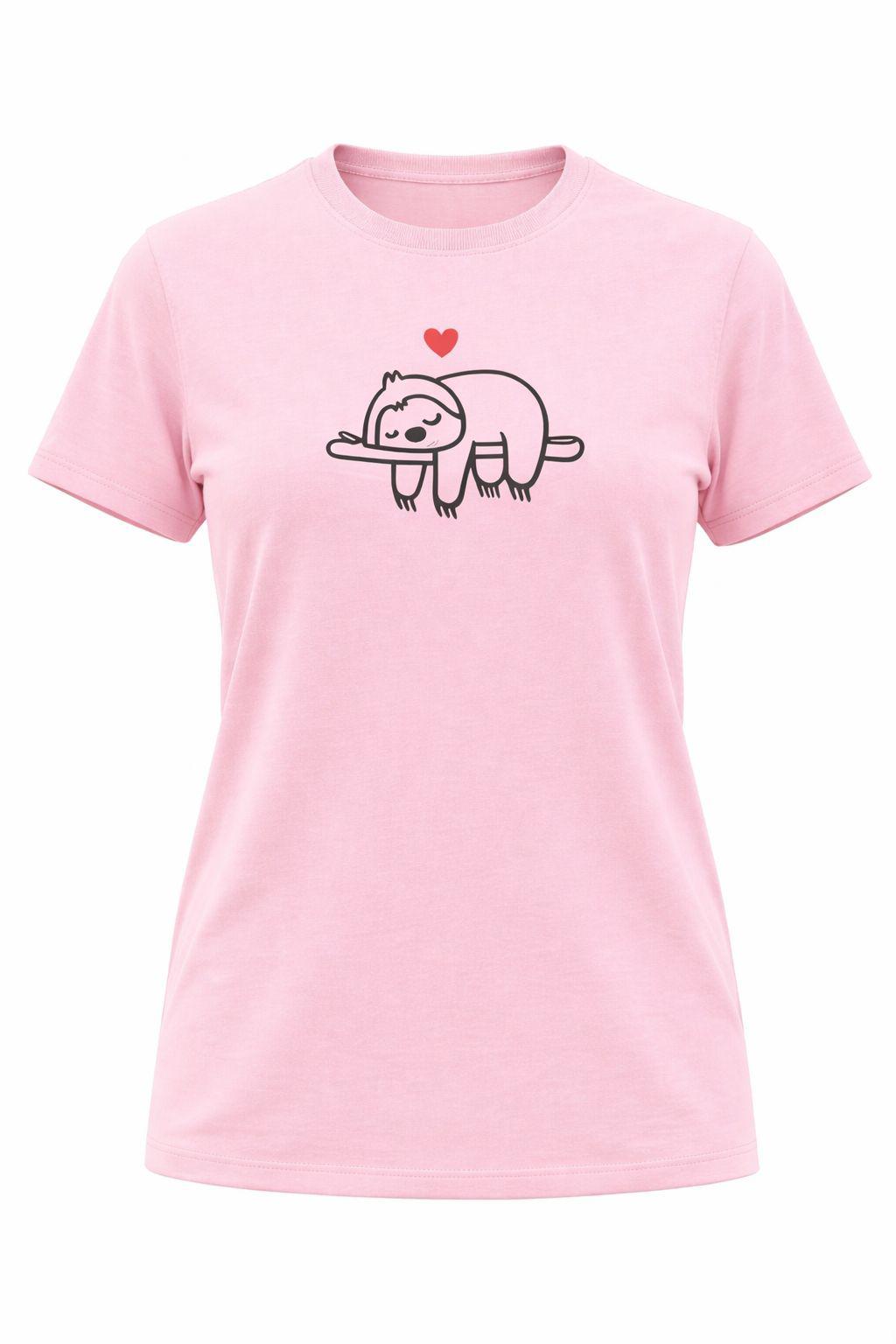 Large Women “Sloth” T-Shirt – 100%  Cotton – Multiple Colors