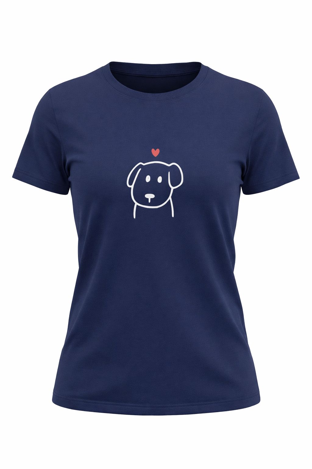Medium Women “Dog heart” T-Shirt – 100%  Cotton – Multiple Colors