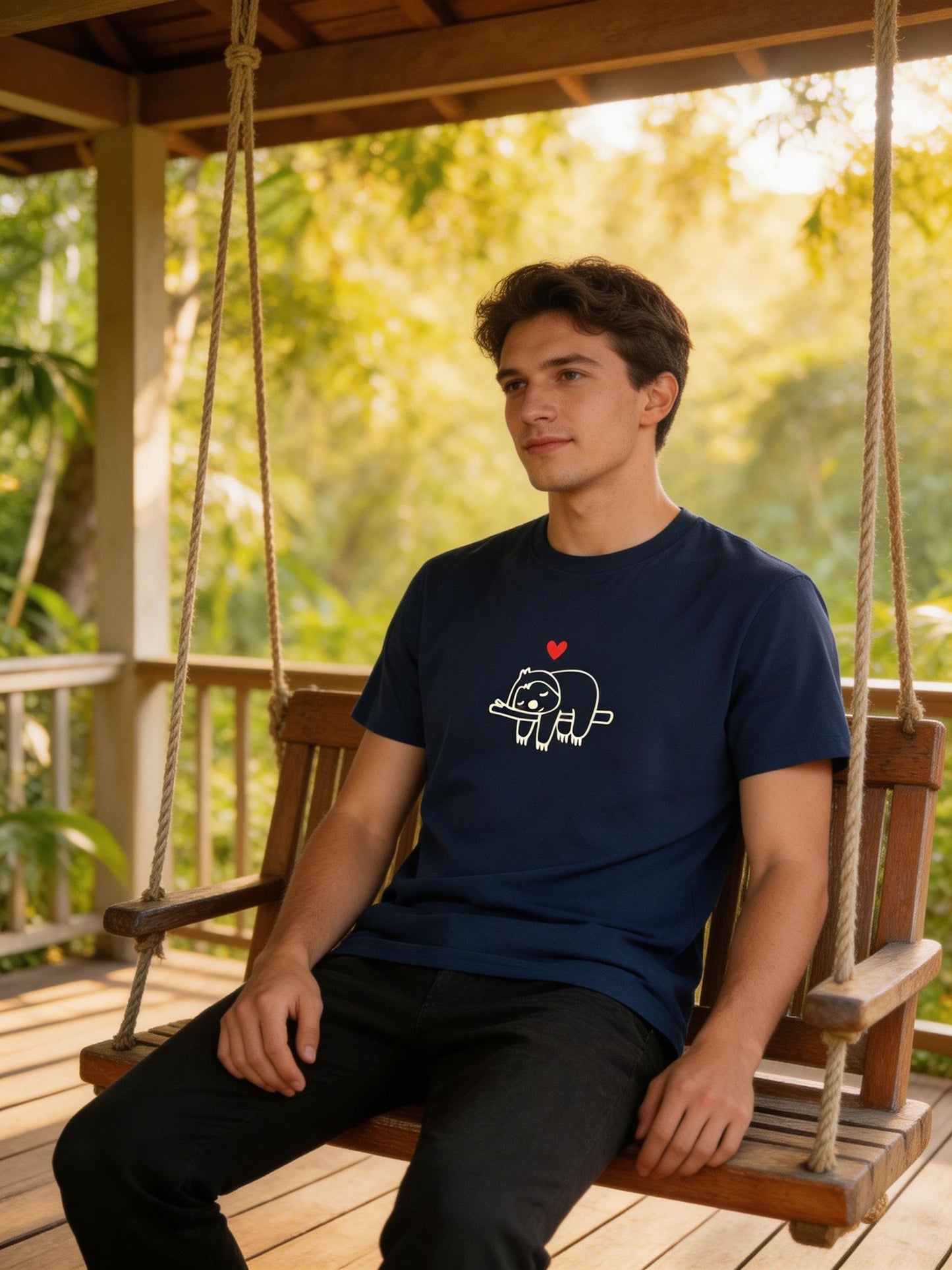 Small Unisex Sloth T-Shirt – 100% Premium Cotton – Multiple Colors