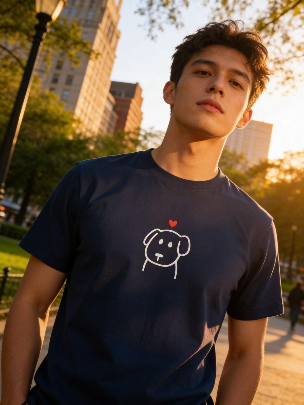 XL Unisex Dog Heart T-Shirt – 100% Premium Cotton – Multiple Colors