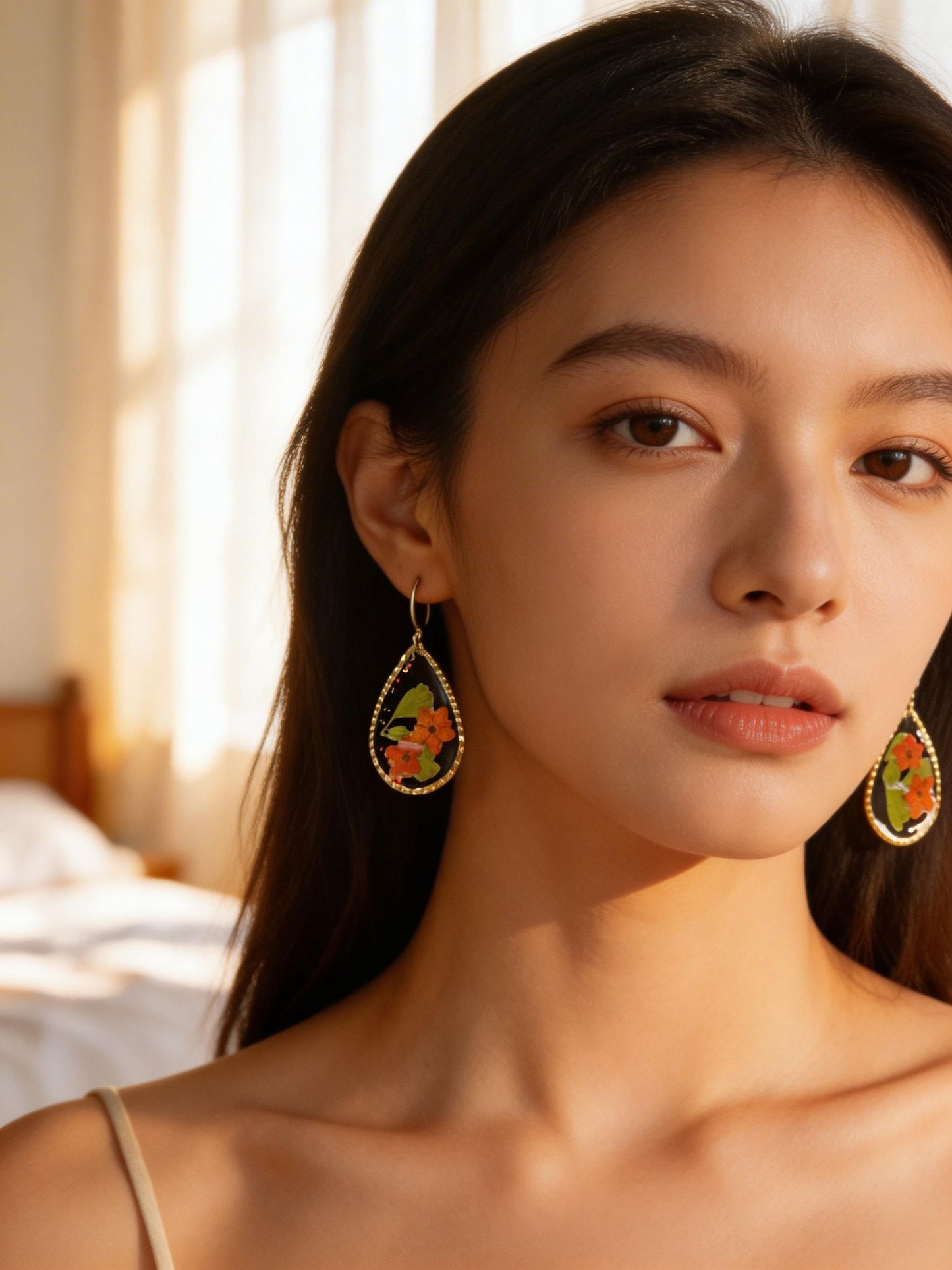 flowers earring drop