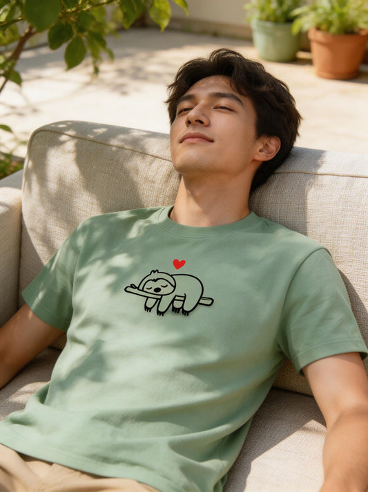 Small Unisex Sloth T-Shirt – 100% Premium Cotton – Multiple Colors