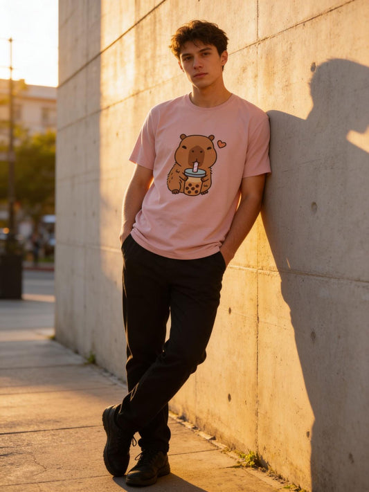 Small Unisex Capybara  T-Shirt – 100% Premium Cotton – Multiple Colors