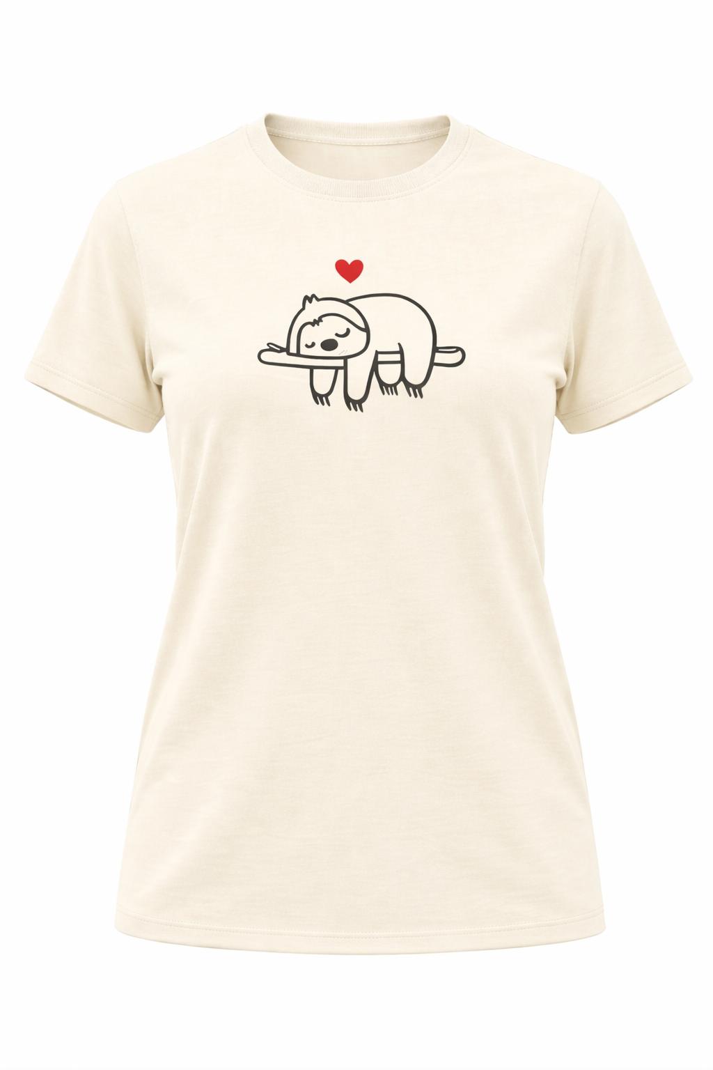 Large Women “Sloth” T-Shirt – 100%  Cotton – Multiple Colors