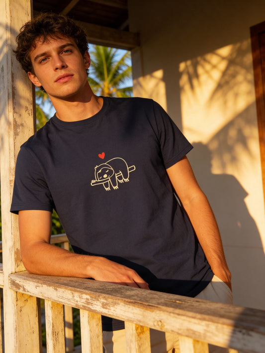 Large Unisex Sloth T-Shirt – 100% Premium Cotton – Multiple Colors