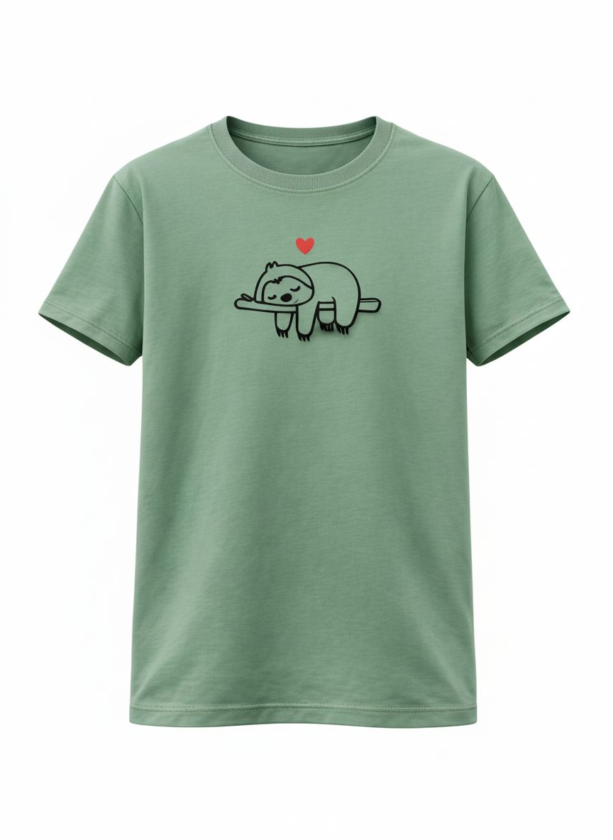 Small Unisex Sloth T-Shirt – 100% Premium Cotton – Multiple Colors
