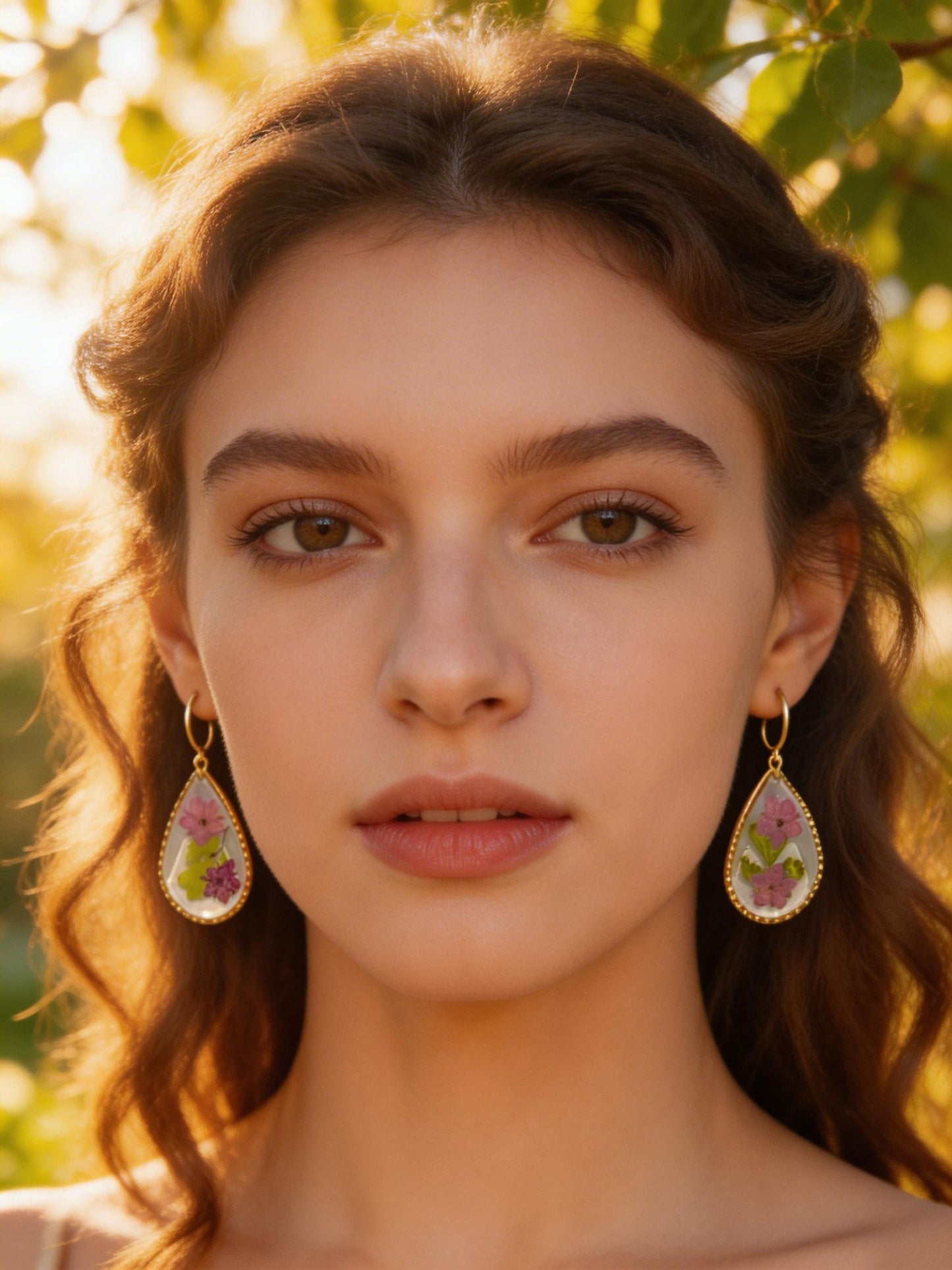 flowers earring drop