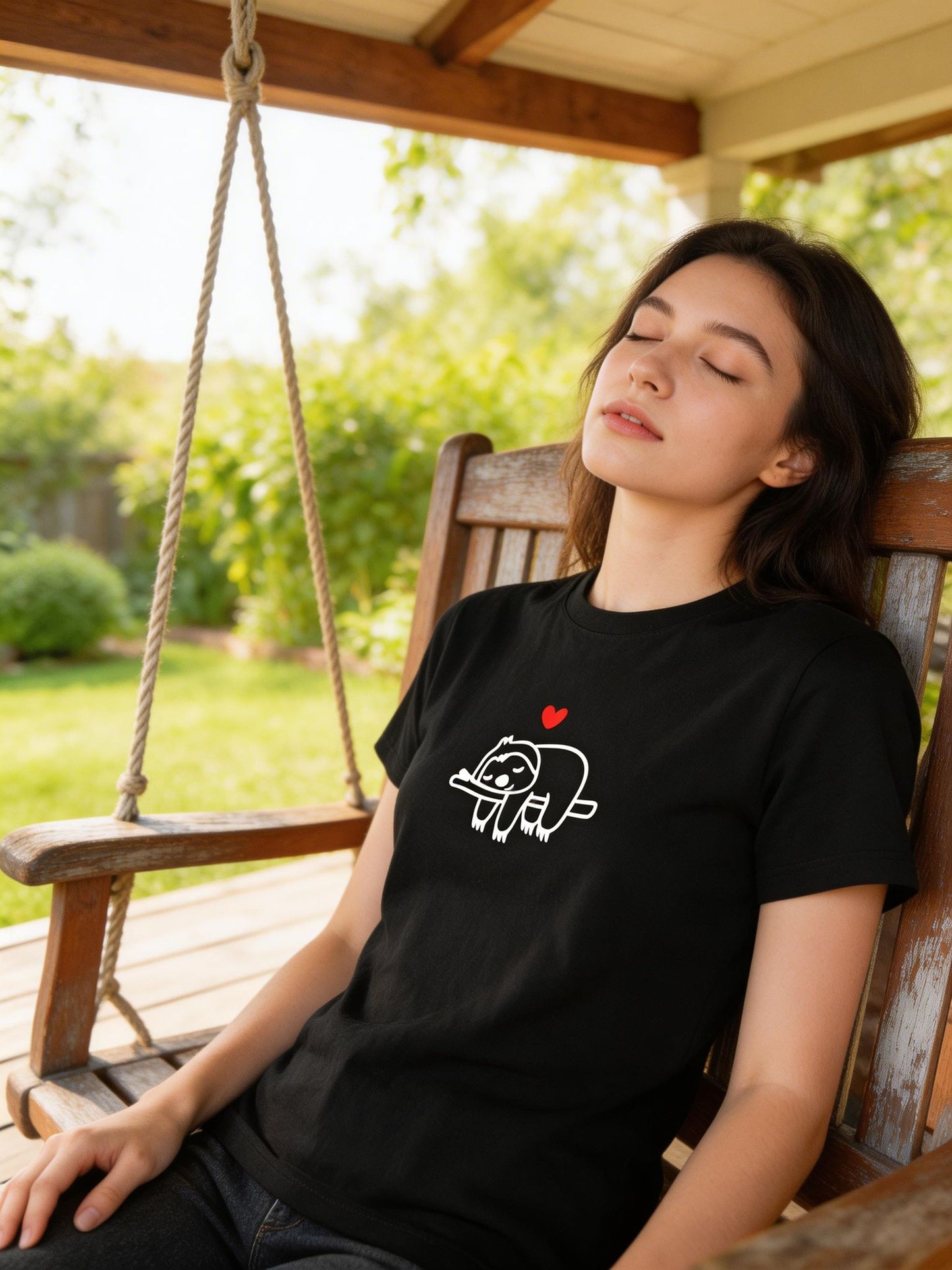 Medium Women “Sloth” T-Shirt – 100%  Cotton – Multiple Colors