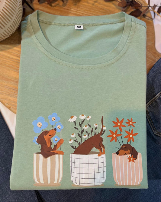 Unisex cotton small t-shirt - Blossom