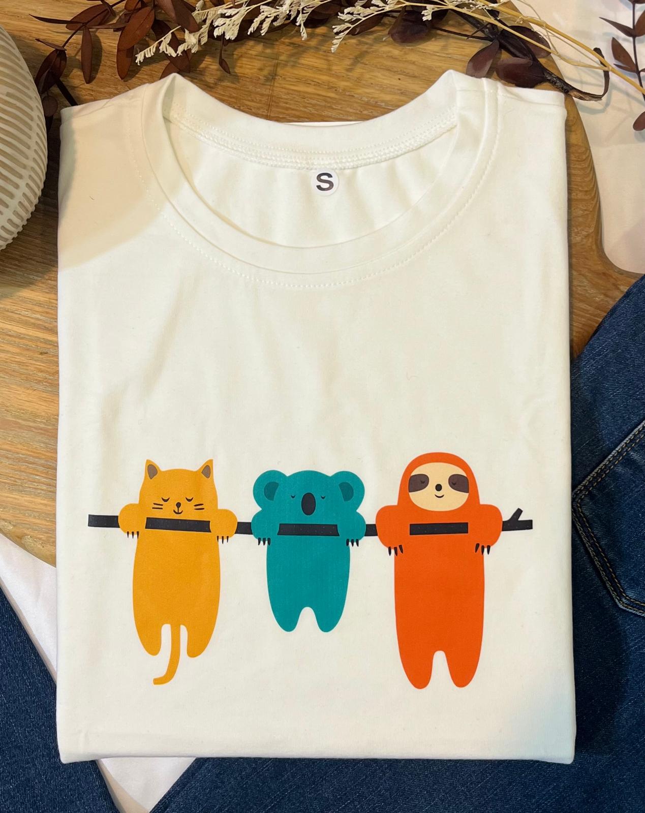 Woman t-shirt made of cotton large - Blossom